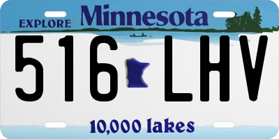 MN license plate 516LHV