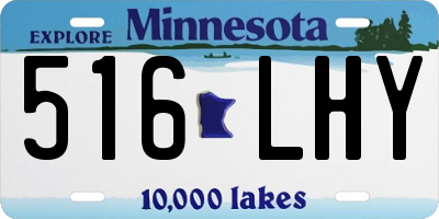 MN license plate 516LHY