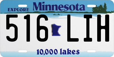 MN license plate 516LIH