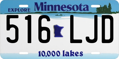 MN license plate 516LJD