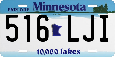 MN license plate 516LJI