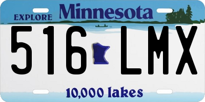 MN license plate 516LMX