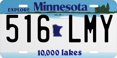 MN license plate 516LMY