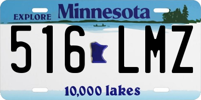 MN license plate 516LMZ