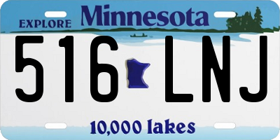 MN license plate 516LNJ