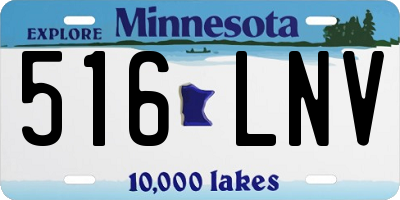 MN license plate 516LNV