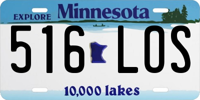 MN license plate 516LOS