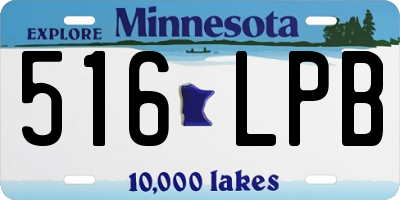 MN license plate 516LPB