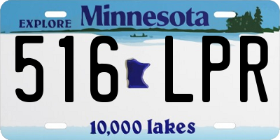 MN license plate 516LPR