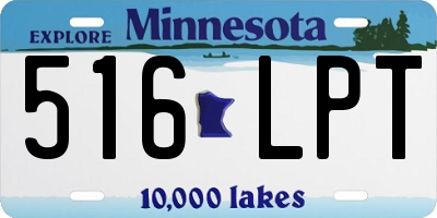 MN license plate 516LPT