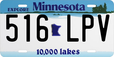 MN license plate 516LPV