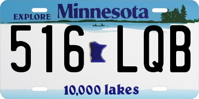 MN license plate 516LQB
