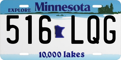 MN license plate 516LQG