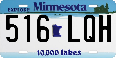 MN license plate 516LQH