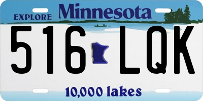 MN license plate 516LQK