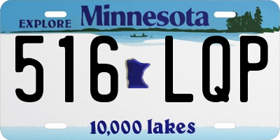 MN license plate 516LQP