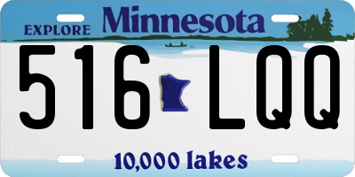 MN license plate 516LQQ