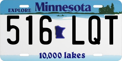 MN license plate 516LQT