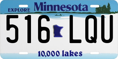 MN license plate 516LQU