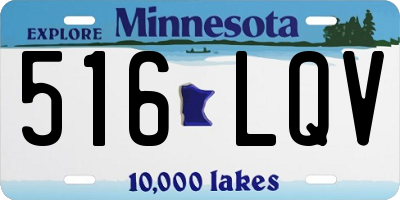 MN license plate 516LQV