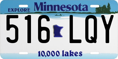 MN license plate 516LQY
