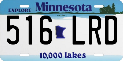 MN license plate 516LRD