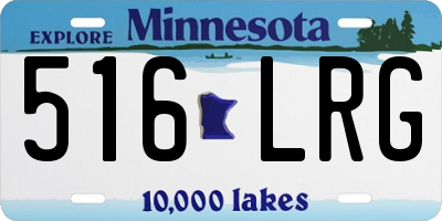 MN license plate 516LRG