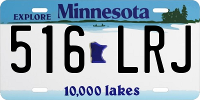 MN license plate 516LRJ
