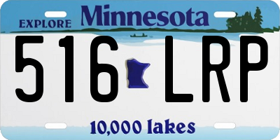 MN license plate 516LRP