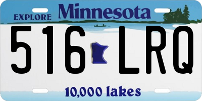 MN license plate 516LRQ