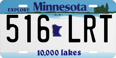 MN license plate 516LRT