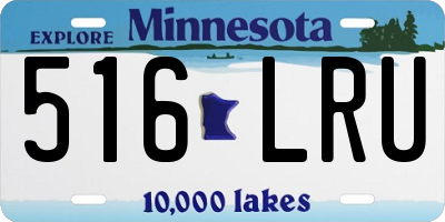 MN license plate 516LRU