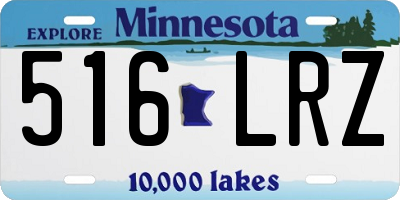 MN license plate 516LRZ