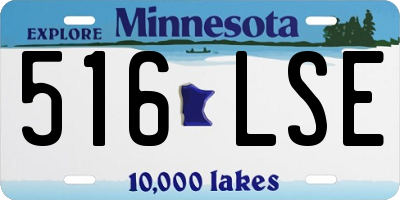 MN license plate 516LSE