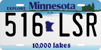 MN license plate 516LSR