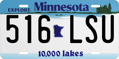 MN license plate 516LSU