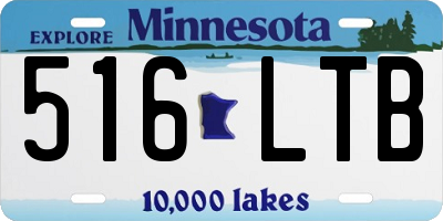 MN license plate 516LTB