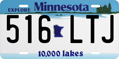 MN license plate 516LTJ