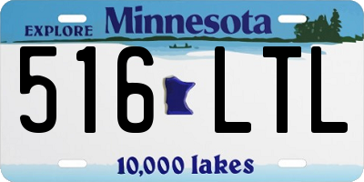MN license plate 516LTL
