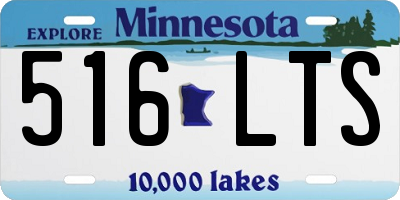MN license plate 516LTS