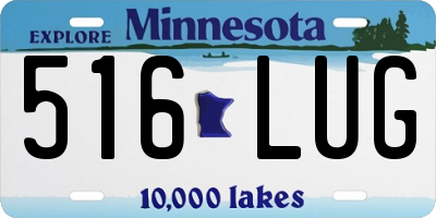MN license plate 516LUG