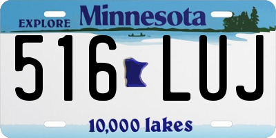 MN license plate 516LUJ