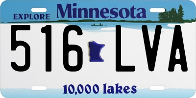 MN license plate 516LVA