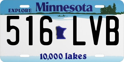 MN license plate 516LVB