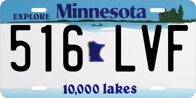 MN license plate 516LVF