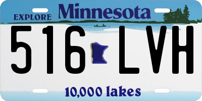 MN license plate 516LVH