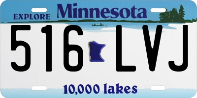MN license plate 516LVJ