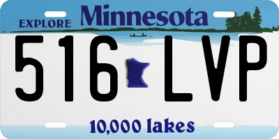 MN license plate 516LVP