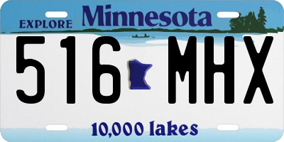 MN license plate 516MHX