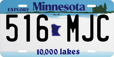 MN license plate 516MJC